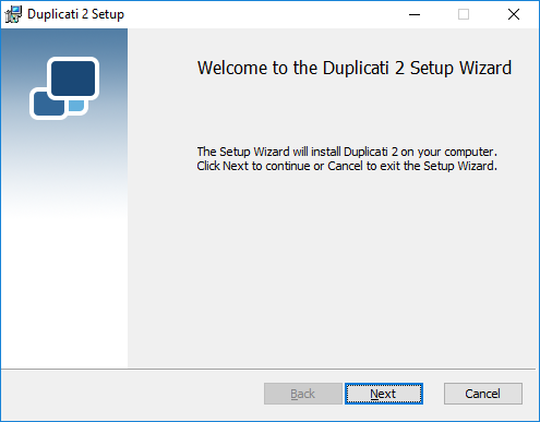 Duplicati Windows Installer