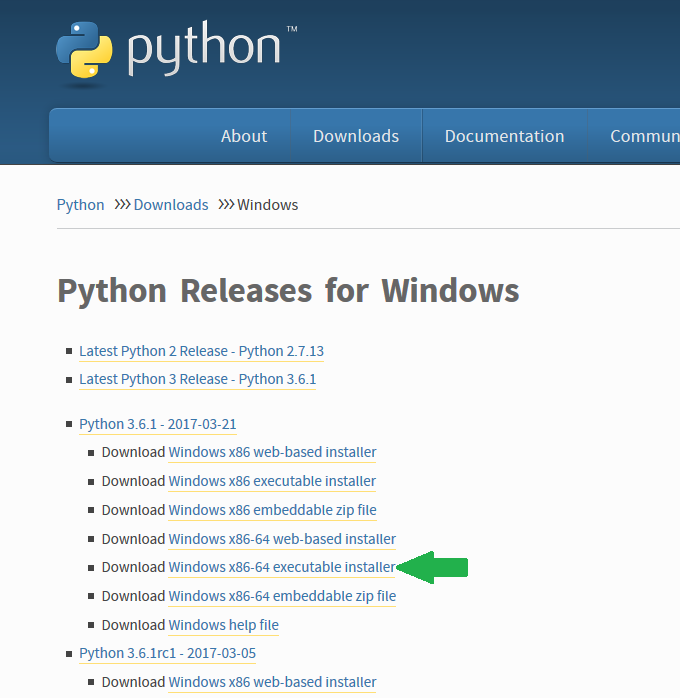 Python Downloads Windows 64-bit