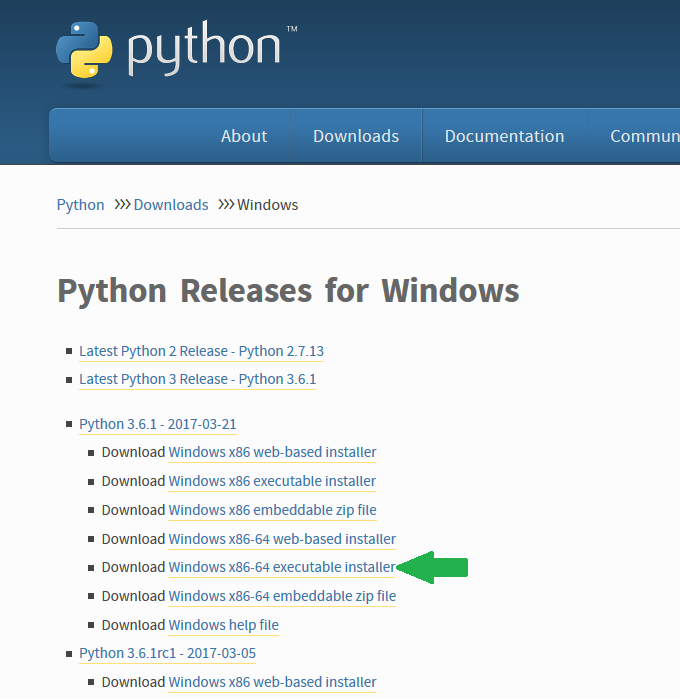 install specific version of python